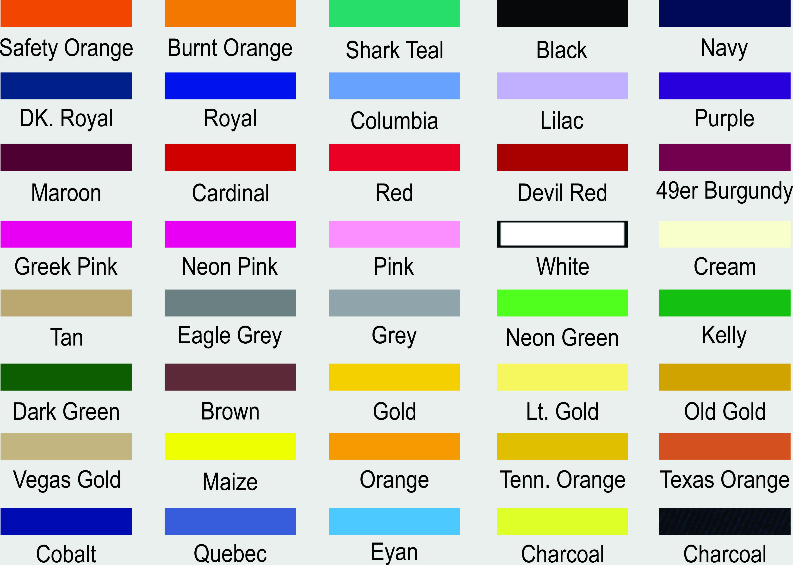 SPORTS TWILL – Colors